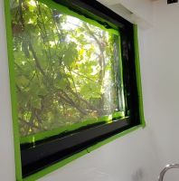 photo of painting the window frames